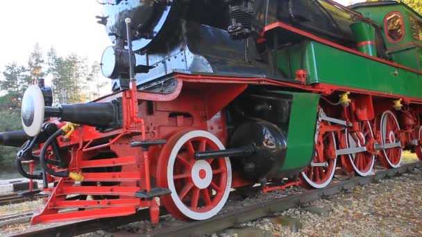 Locomotive Bulgarian King Ferdinand Train Produced 1911 Germany Museum Exhibit — Stock video
