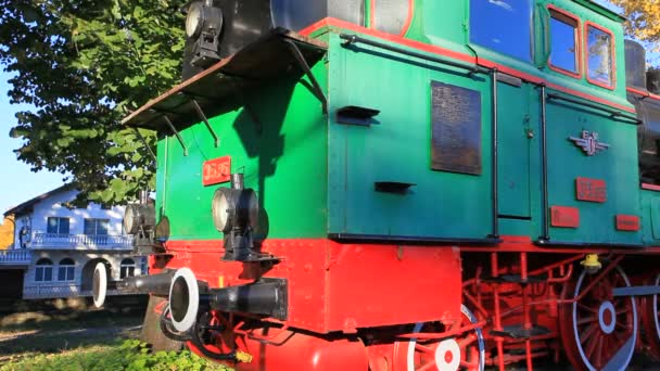 Locomotive Bulgarian King Ferdinand Train Produced 1911 Germany Museum Exhibit — 图库视频影像