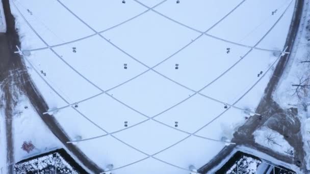 2019 Polar Vortex Millennium Park Chicago Illinois — Vídeos de Stock