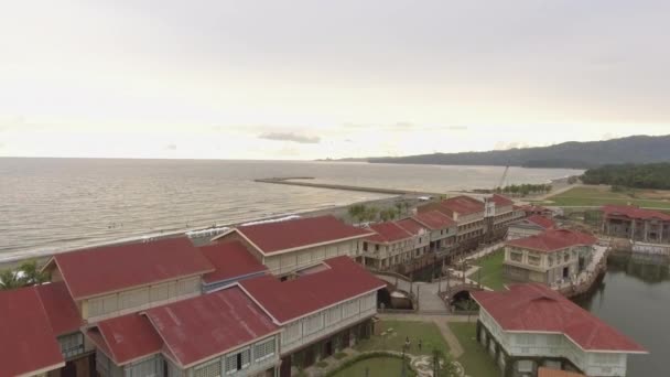 Aerial Footage Las Casas Filipinas Acuzar — Vídeos de Stock