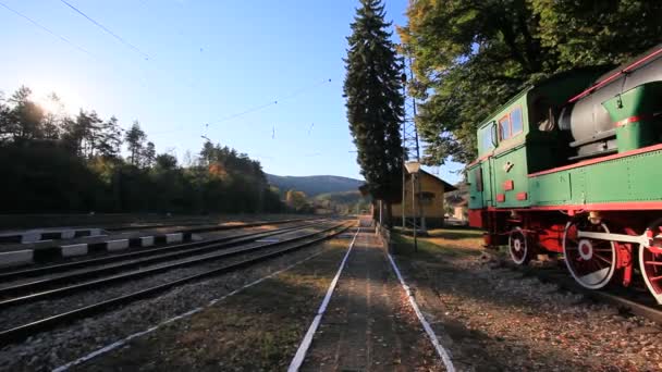 Locomotive Bulgarian King Ferdinand Train Produced 1911 Germany Museum Exhibit — Stockvideo