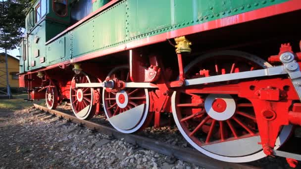 Локомотив Поїзда Болгарського Короля Фердинанда Виробляється 1911 Році Німеччині Музейна — стокове відео