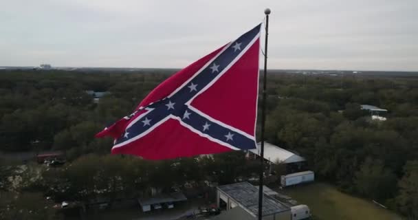 Confederate Flag Fly — Video Stock