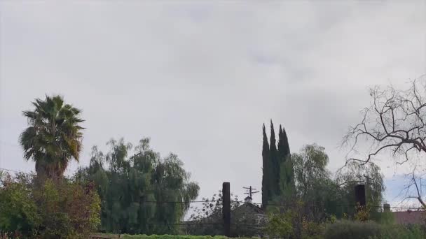 Time Lapse Sky San Fernando Valley Rain Cloudy Gloomy Day — Stock video