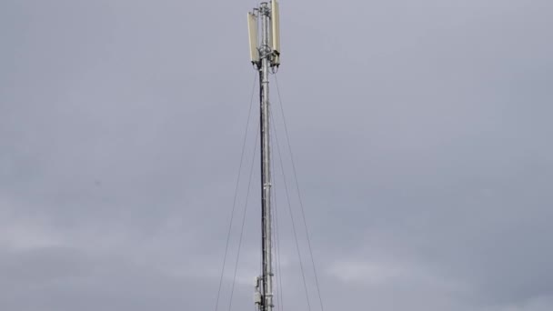 Telecommunication Antenna Radio Tower — Stock Video