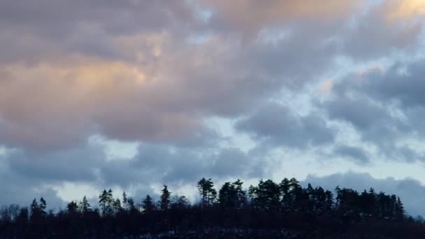 Облака Быстро Движутся Временной Интервал — стоковое видео