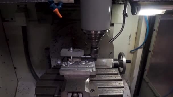 Mechanic Drill Machine Making Detail — Vídeo de Stock