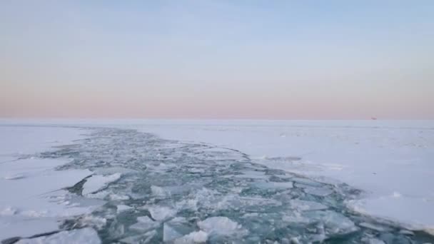 2019 Polar Vortex Navy Pier Chicago Illinois — ストック動画