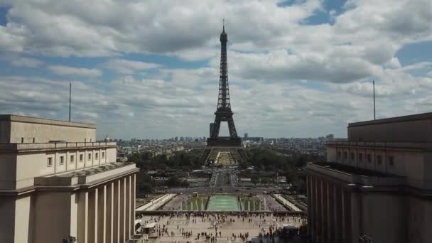 Ейфелева Вежа Парижа Франції — стокове відео