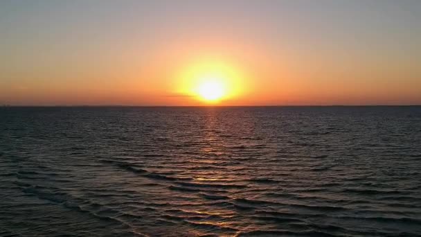 Sonnenaufgang Auf Sanibel Isalnd Über Dem Golf Von Mexiko — Stockvideo