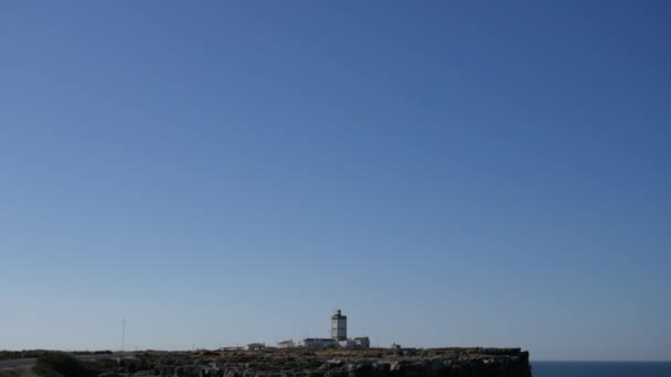 Cabo Carvoeiro Portekiz Atlantik Kıyısında — Stok video