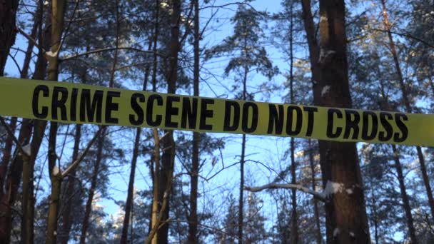 Crime Scene Any Location May Associated Committed Crime Crime Scenes — Stok Video
