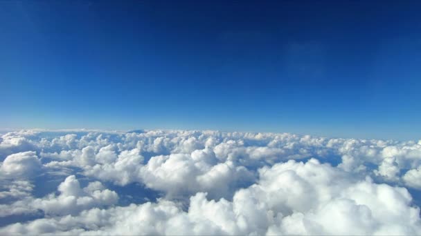 Footage Cloud Filled Sky Taken Airplane — Vídeo de stock