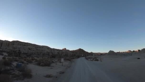 Kierowcy Punkt Widzenia Jazda Przez Red Rock Canyon State Park — Wideo stockowe