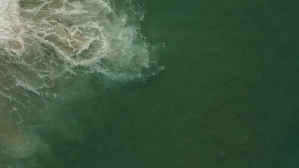 Caméra Après Midi Sur Drone Depuis Eau Les Vagues Redondo — Video