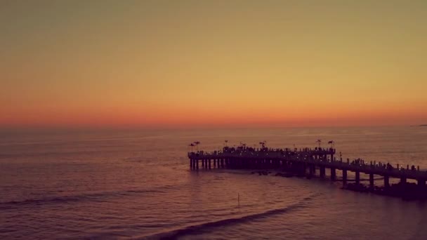 Schöne Seebrücke Von San Blas Nayarit Mexiko Ein Paradies Pazifik — Stockvideo