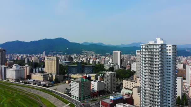 Skyline Sapporo Bilder — Stockvideo