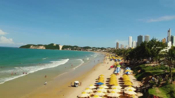 Primera Línea Playa Brasil — Vídeos de Stock