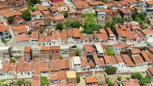 Case Favelas Vista Dall Alto — Video Stock