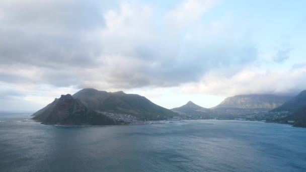 Ciudad Del Cabo Durante Puesta Del Sol Grabado Chapmans Peak — Vídeos de Stock