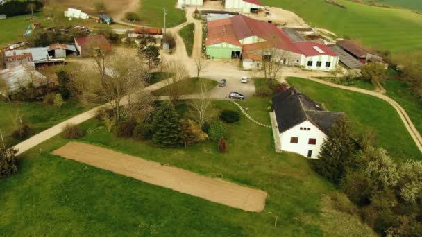 Aerial Shot House Farm — Stok Video