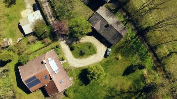 Aerial Shot House Farm — Stock video