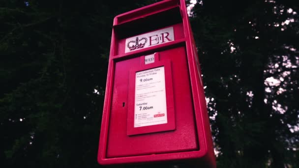 전통적 포스트잇 정적인 포스트 박스에 초점을 맞추는 — 비디오