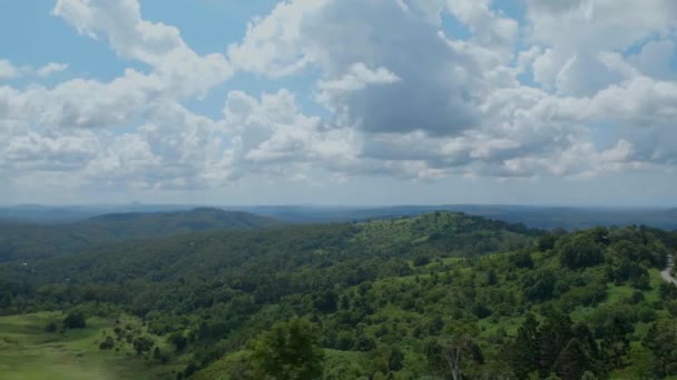 Hinterland Blick Auf Sanfte Hügel — Stockvideo