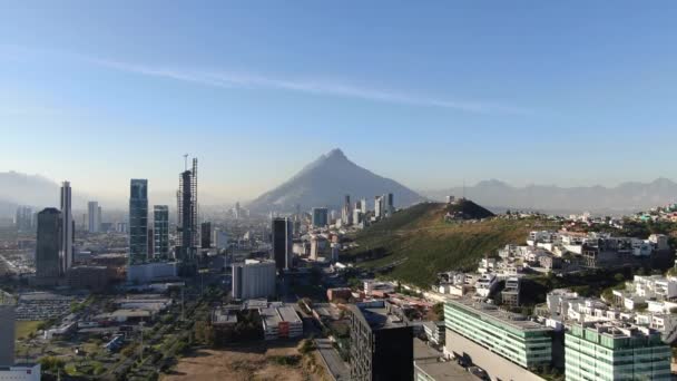 Monterrey City Filmación Con Drone — Vídeo de stock