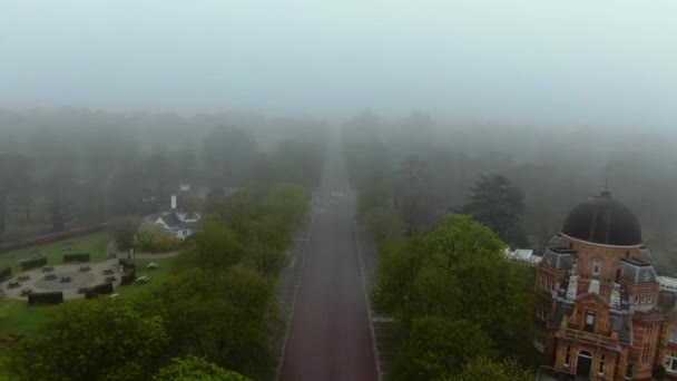 Foggy View Road London — Stock video