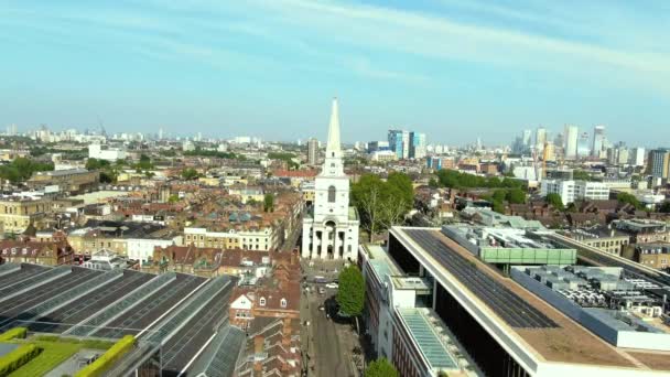 Drone Shot Buildings City London — Wideo stockowe
