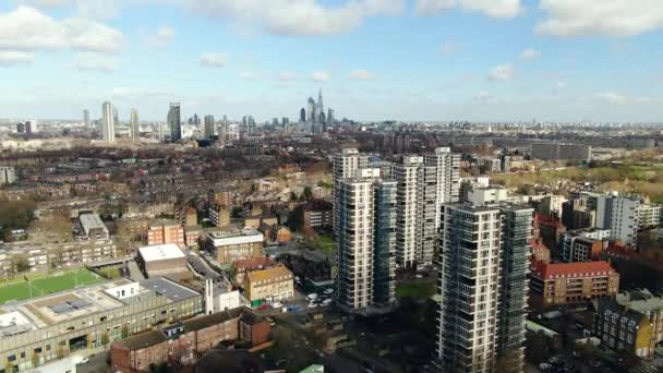 Beautiful Top View Buildings City London — Stock Video