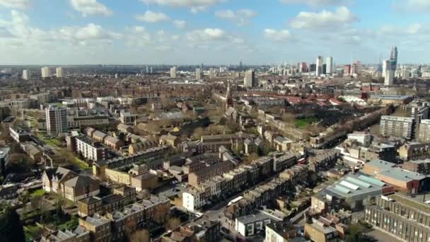 Beautiful Top View Buildings City London — Video Stock