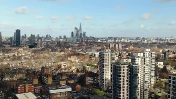 Beautiful Aerial View Buildings City London — Stok Video