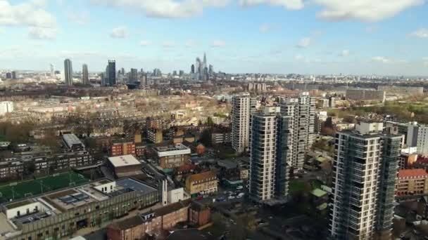 Beautiful Top View Buildings City London — Stock Video