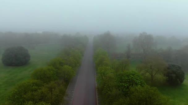 Foggy View Road London — Αρχείο Βίντεο