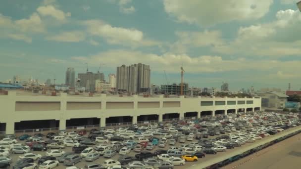 Looking Buildings Cars Bangkok — Stock videók