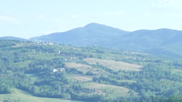 Mountains Remote Italy Partly Clouded Day — стоковое видео