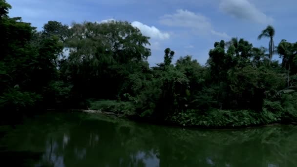 Looking Lake Bang Kachao Bang Kachao Artificial Island Formed Bend — Αρχείο Βίντεο