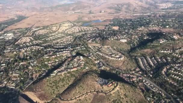 Aerial View Santa Ana Mountains Southern California — Stock videók