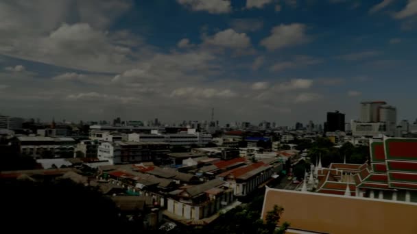 Looking Bangkok Temple Temple Golden Mount — Stockvideo