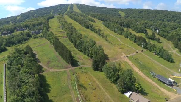 Veduta Aerea Della Montagna Stratton Nel Vermont — Video Stock