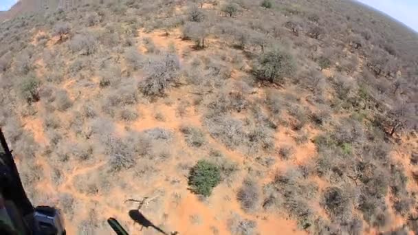 Vista Dentro Robinson Fazer Conservação Rinoceronte Entalhe Projeto Teh Madikwe — Vídeo de Stock