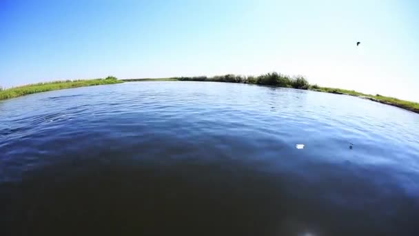 Chobe River View Small Dedicated Photography Boat Covering Kasane Serondela — Videoclip de stoc