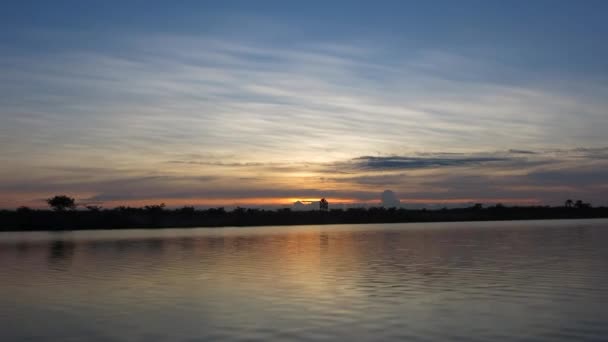 Chobe River View Small Dedicated Photography Boat Covering Kasane Serondela — Stockvideo