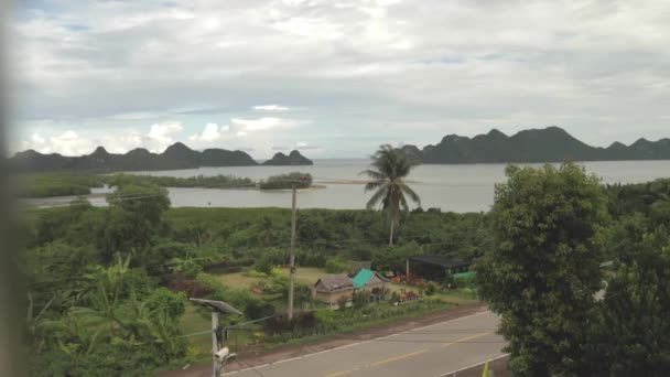 Mirando Bahía Mirador Tailandia Desde Ángulo Diferente — Vídeos de Stock