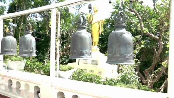 Titta Klockorna Templet Bangkok — Stockvideo