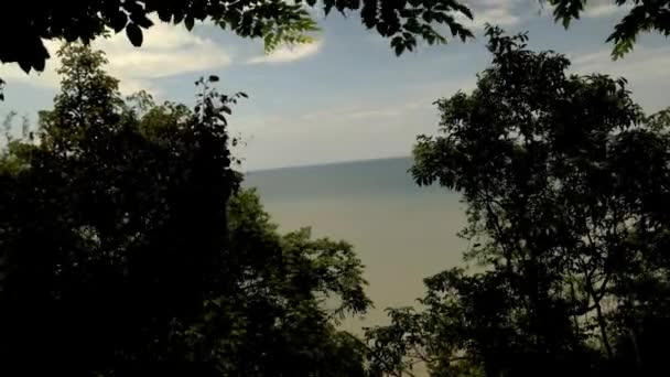 Güney Tayland Bir Plajın Zaman Aşımı Plaj — Stok video