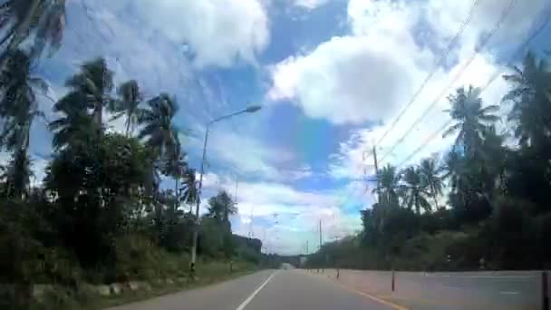 Mit Dem Motorrad Thailand Unterwegs Hyperlapse Andere Straße — Stockvideo