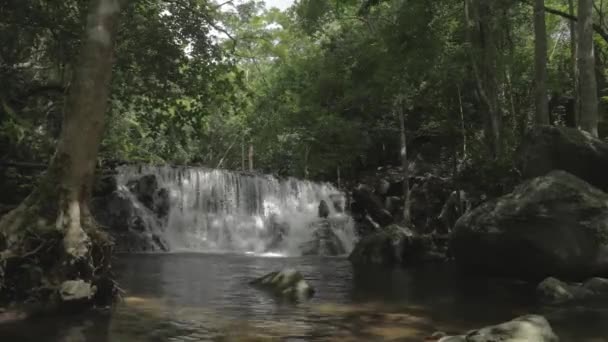 Looking Waterfall While Time Pass Timelapse — Stockvideo